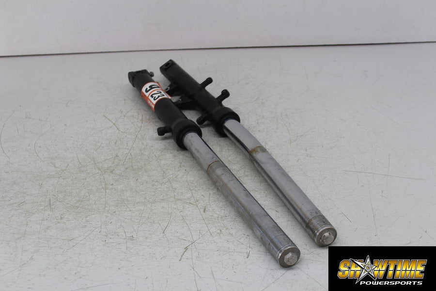 11-14 HONDA CBR250R FRONT END FORKS TRIPLE TREE CLAMP FORK TUBES FOR PARTS BENT