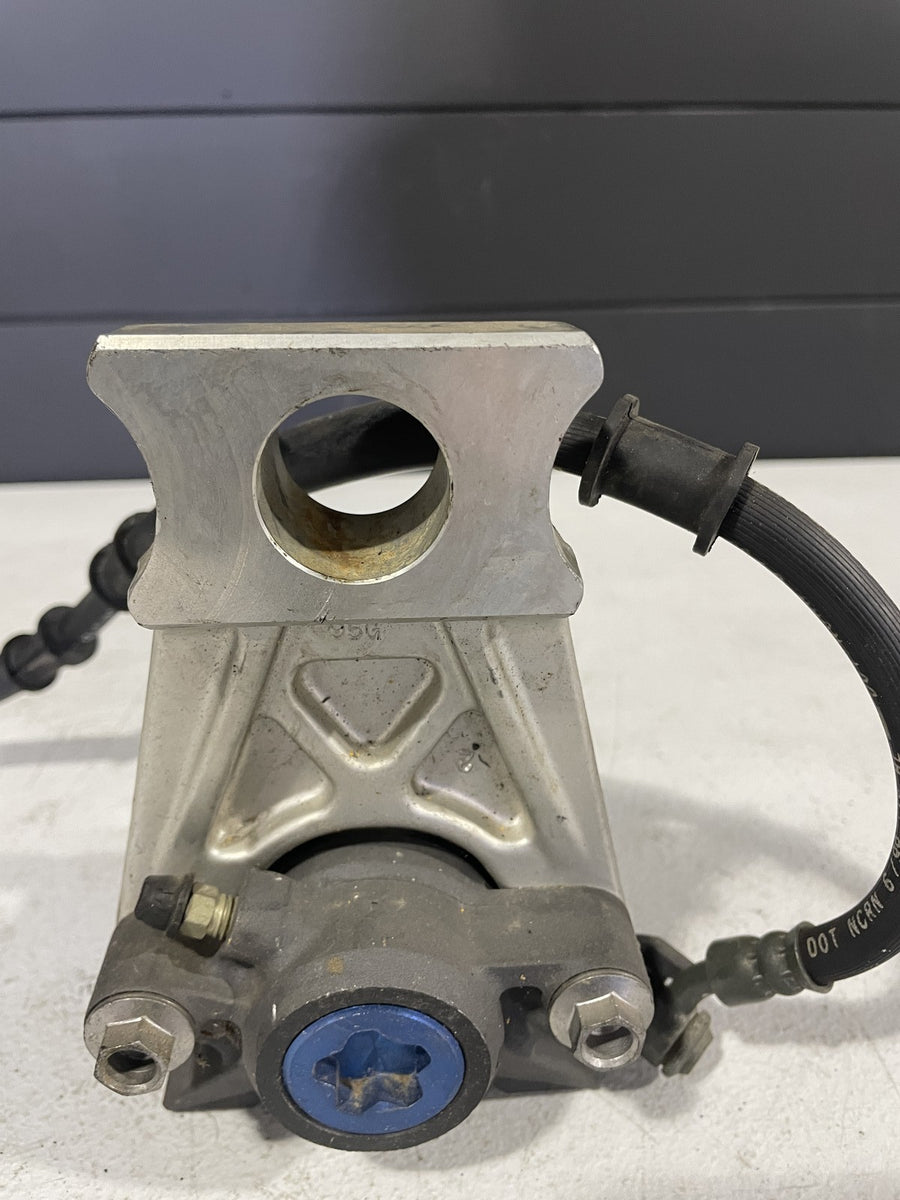 00-01 YAMAHA YZF R1 REAR BACK BRAKE CALIPER W MOUNT BRACKET