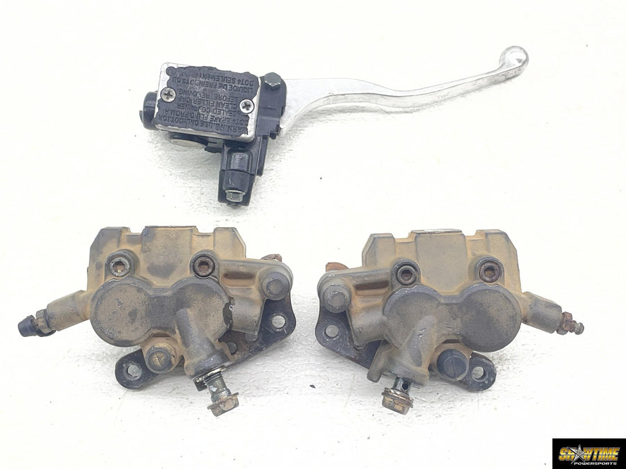 05-09 KAWASAKI BRUTE FORCE 750 KVF750 FRONT BRAKE MASTER CYLINDER CALIPERS SET