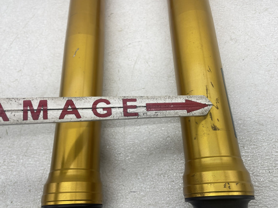04-05 KAWASAKI NINJA ZX10R FRONT FORKS SHOCK SUSPENSION SET PAIR 44013-0005