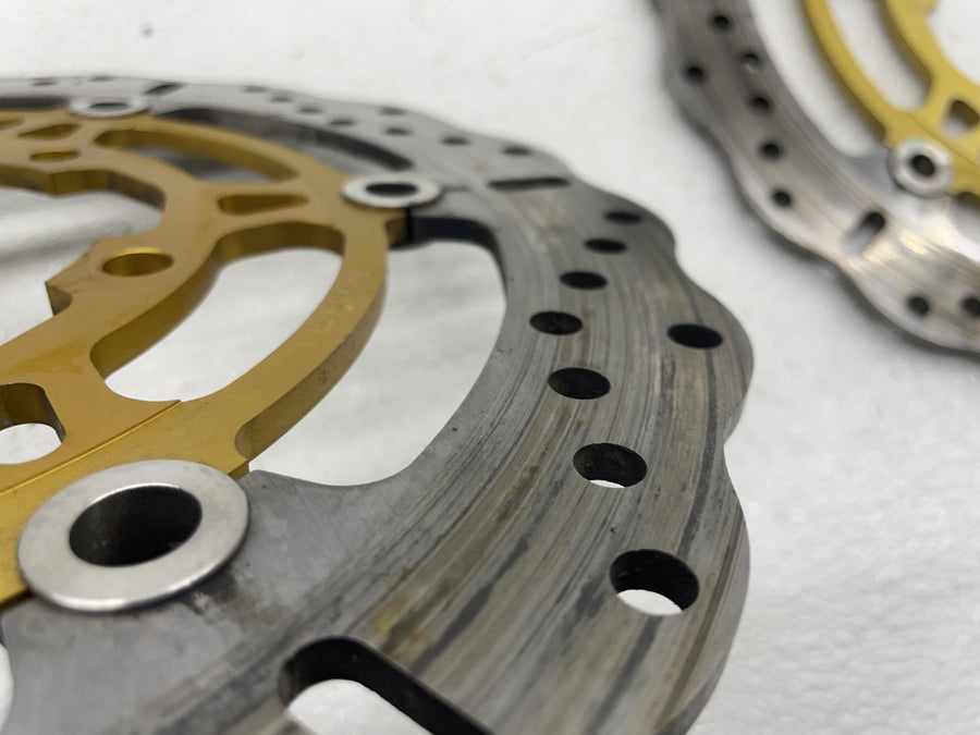 06-07 SUZUKI GSXR600 EBC FLOATING FRONT LEFT RIGHT BRAKE ROTORS DISCS PAIR