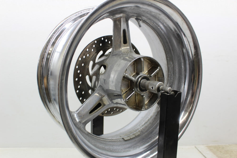 02-09 YAMAHA ROAD STAR XV1700PC WARRIOR CHROME REAR BACK WHEEL RIM 17X9 (READ)
