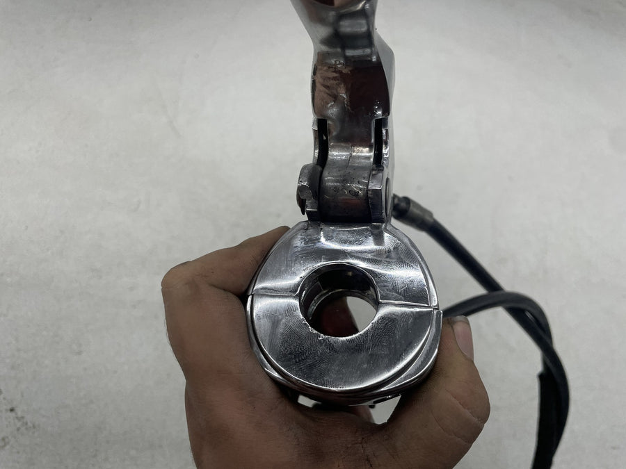 00-05 HARLEY-DAVIDSON DYNA LOW RIDER FXDL CHROME CLUTCH PERCH LEVER W/ CABLE