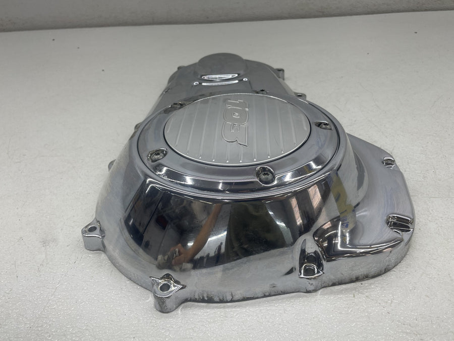 07-11 HARLEY-DAVIDSON STREET GLIDE FLHX 103CI ENGINE OUTER CLUTCH SIDE COVER