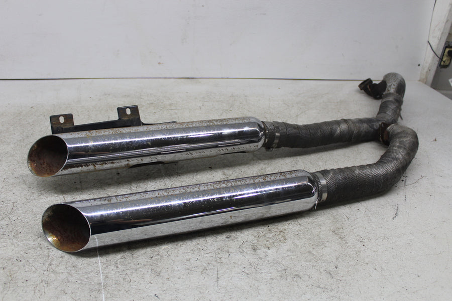 1999 Yamaha V Star 1100 XVS1100 Custom FULL EXHAUST SYSTEM HEADERS HEAD PIPE