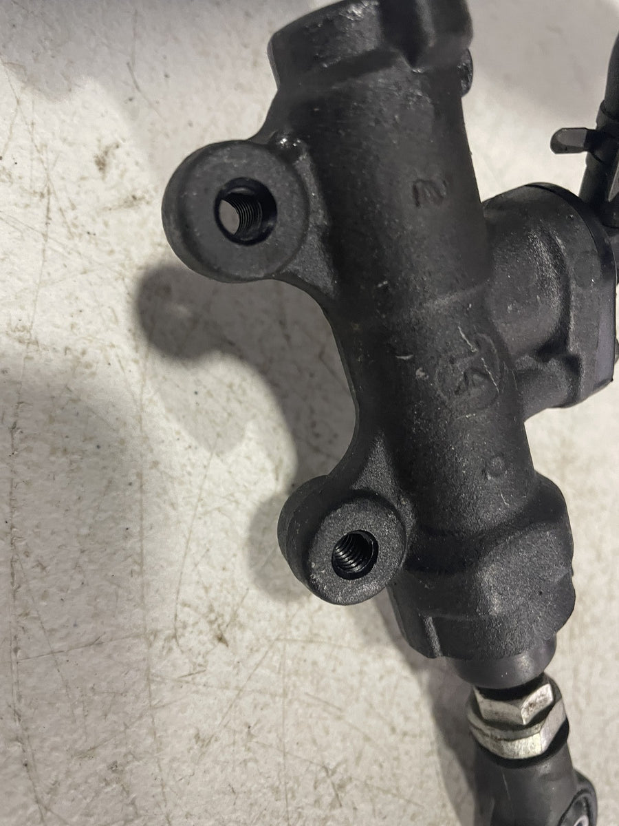 09-12 HONDA CBR600RR REAR BACK BRAKE MASTER CYLINDER W RESERVOIR