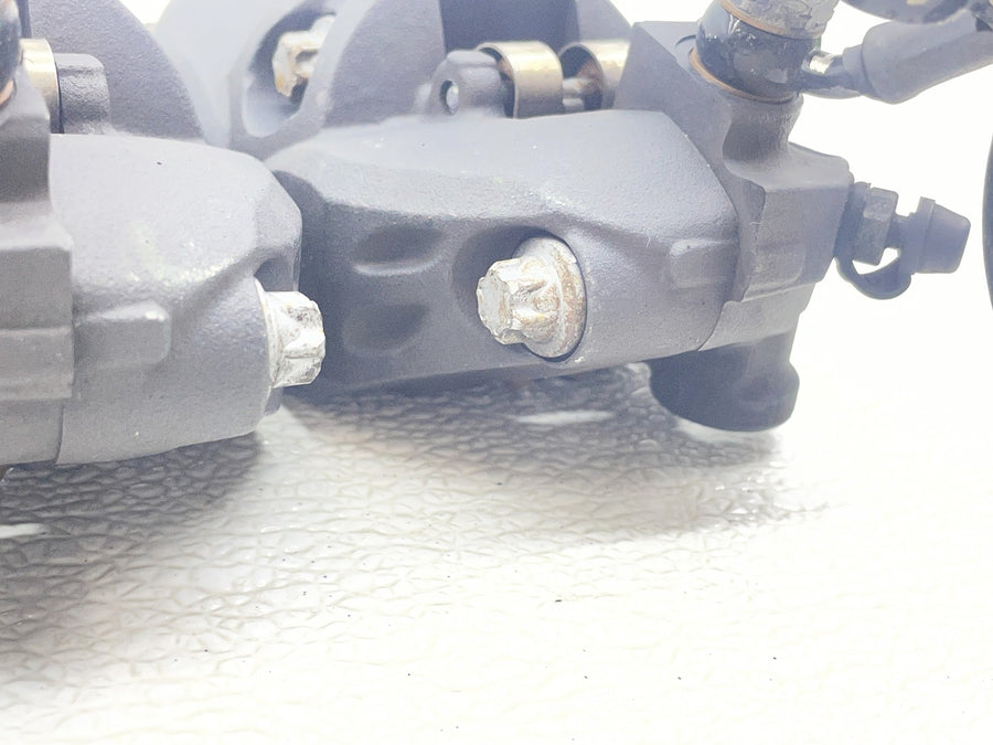 07-08 KAWASAKI NINJA ZX6R RIGHT LEFT FRONT BRAKE CALIPER SET PAIR CALIPERS