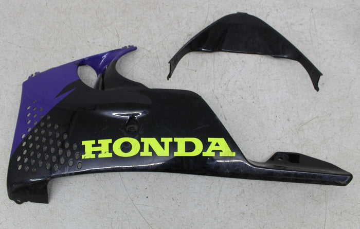 00 HONDA CBR900RR LEFT LOWER SIDE CENTER FAIRING COWL PAIR