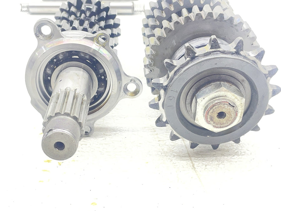 08-16 YAMAHA YZF R6 L ENGINE TRANSMISSION GEARS OUTPUT MAIN SHAFT DRUM