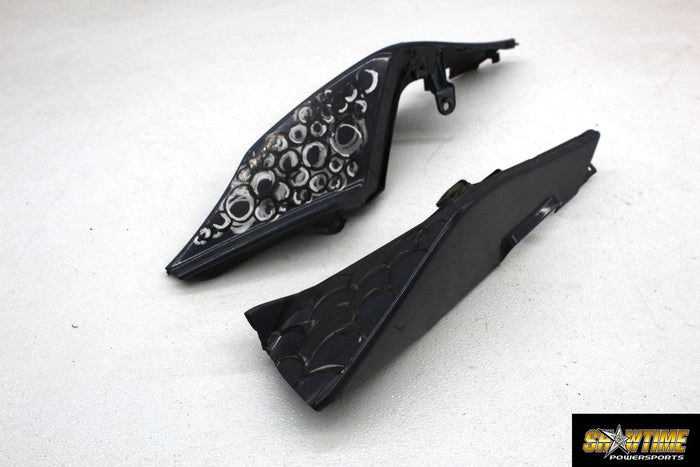 10-14 APRILIA RSV4 REAR BACK TAIL FAIRING COWL SHROUD SET (READ)