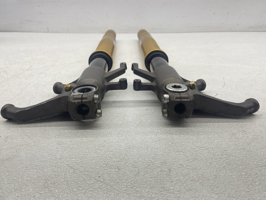 04-05 KAWASAKI NINJA ZX10R FRONT FORKS SHOCK SUSPENSION SET PAIR 44013-0005