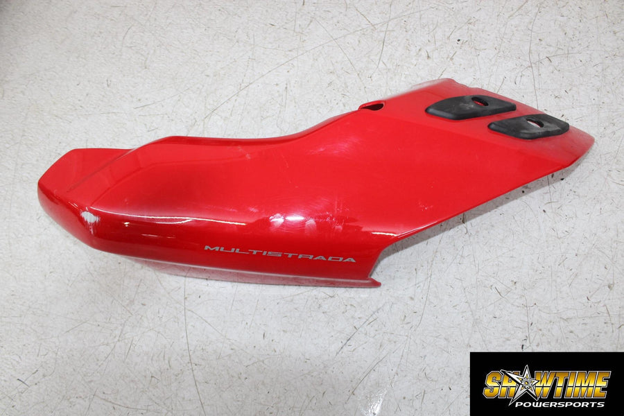 07-09 DUCATI MULTISTRADA 1100 LEFT REAR BACK TAIL FAIRING COWL SHROUD
