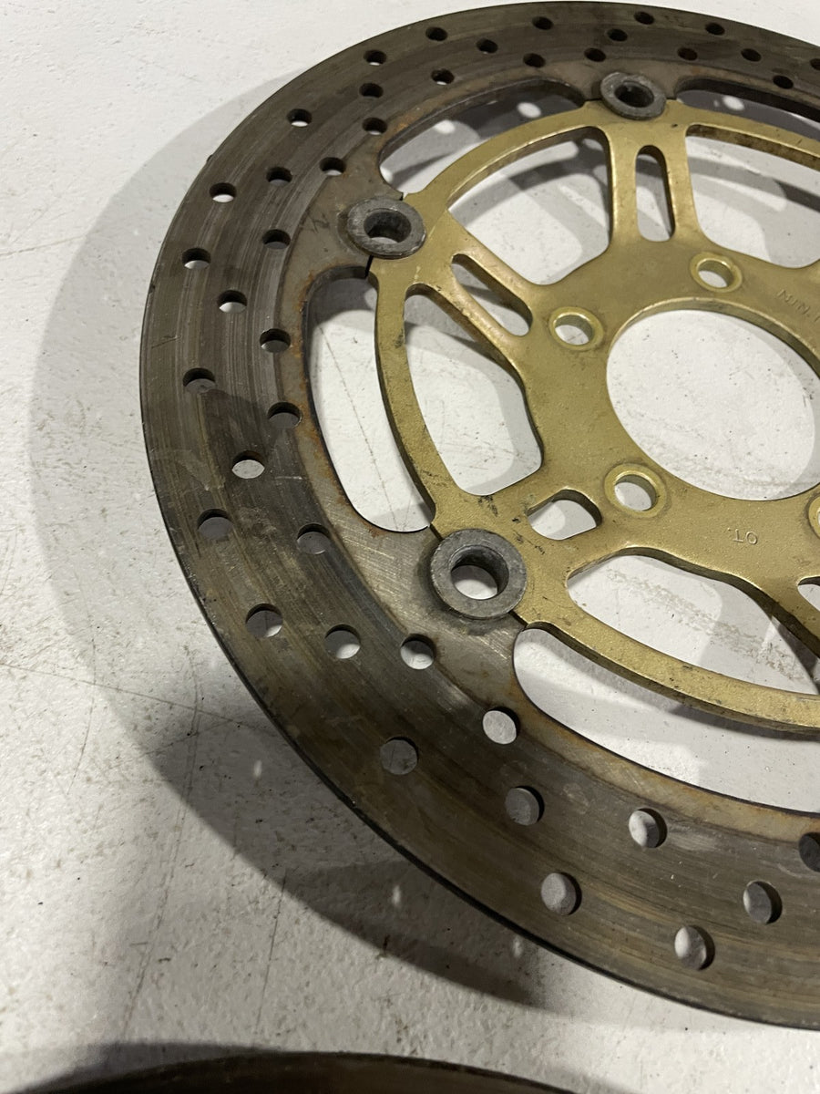 99-02 SUZUKI SV650 FRONT LEFT RIGHT BRAKE ROTORS DISCS