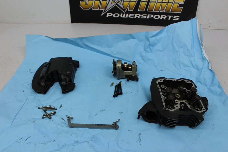 2007 YAMAHA V STAR 1300 XVS1300A ENGINE TOP END REAR CYLINDER HEAD CAMS VALVES