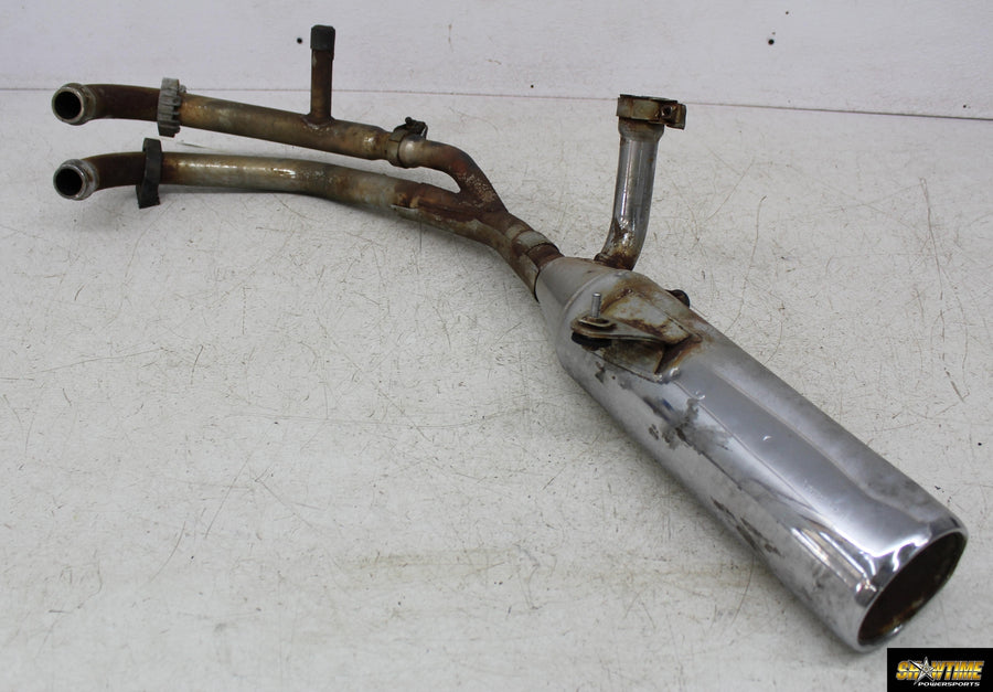 86-87 YAMAHA FAZER 700 FZX700 FULL EXHAUST SYSTEM HEADERS HEAD PIPE MUFFLER