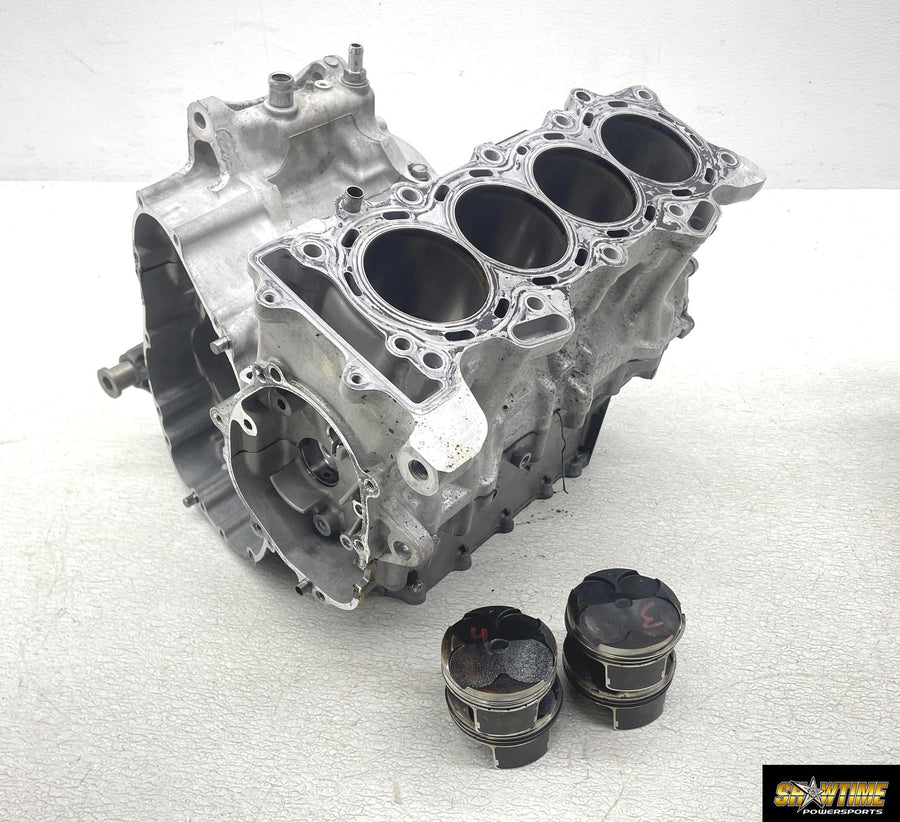 13-18 KAWASAKI NINJA ZX6R 636 ENGINE CRANKCASE CRANK CASE BLOCK CYLINDERS PISTON