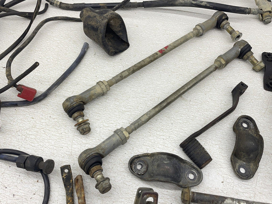 91-96 HONDA FOURTRAX 200 TRX200 TYPE II PARTS HARDWARE TIE RODS PEGS PEDAL MOUNT