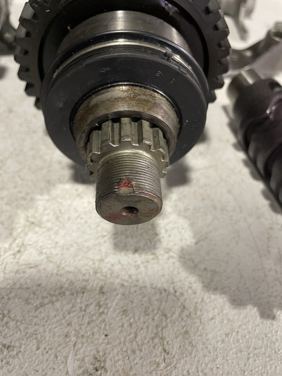 09-14 YAMAHA YZF R1 ENGINE TRANSMISSION GEARS OUTPUT MAIN SHAFT
