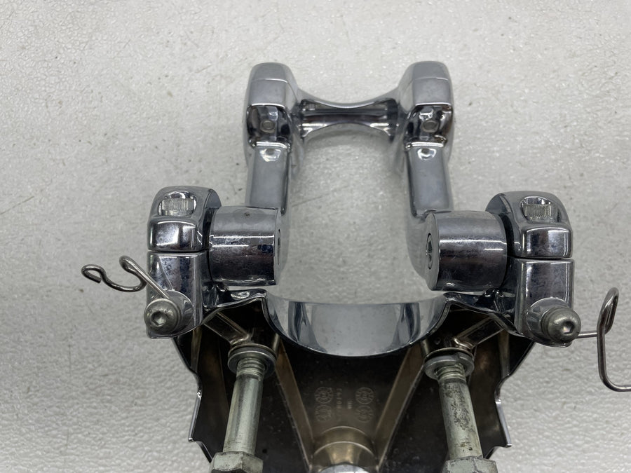 12-17 HARLEY-DAVIDSON DYNA LOW RIDER FXDL HANDLEBAR RISERS W/ HEADLIGHT MOUNT
