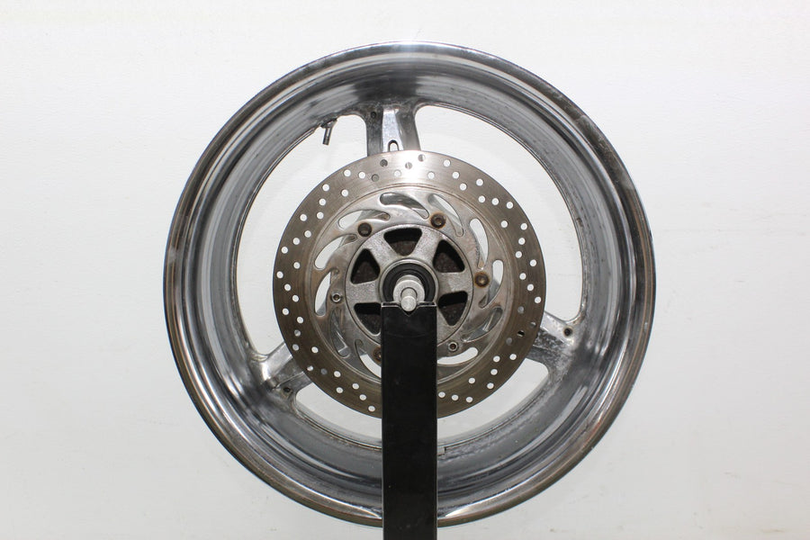 02-09 YAMAHA ROAD STAR XV1700PC WARRIOR CHROME REAR BACK WHEEL RIM 17X9 (READ)