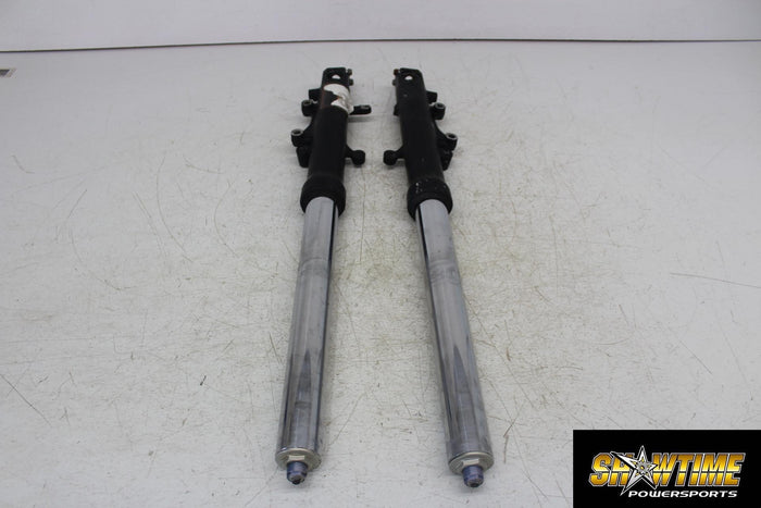 00-02 KAWASAKI NINJA ZX6R FRONT END FORKS TRIPLE TREE CLAMP FORK TUBES BENT