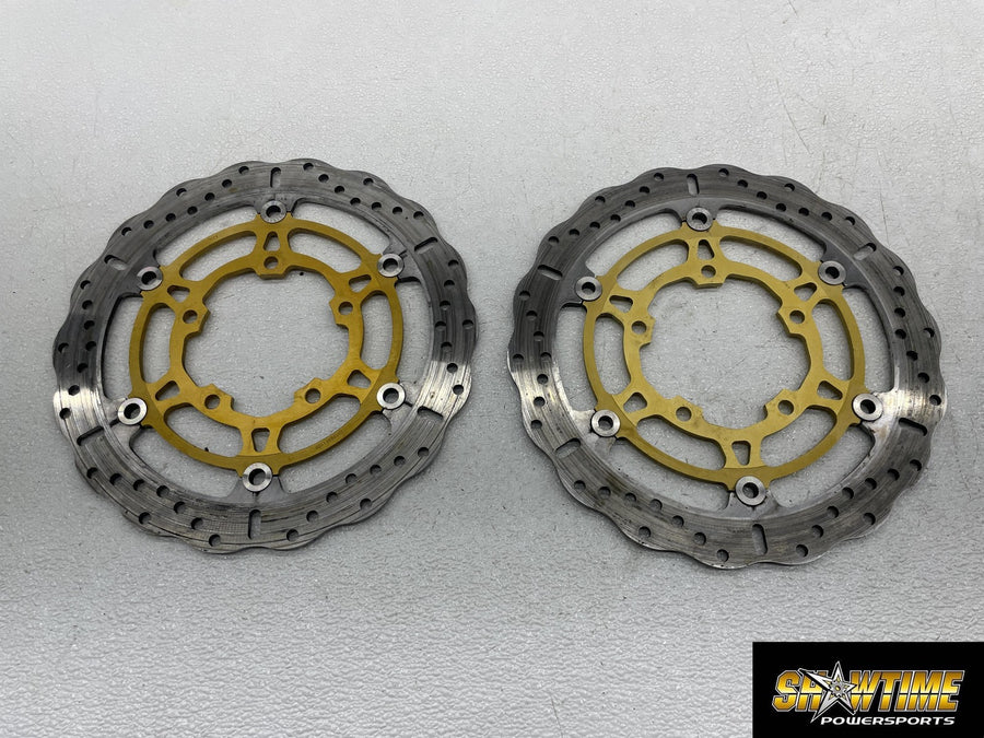 06-07 SUZUKI GSXR600 EBC FLOATING FRONT LEFT RIGHT BRAKE ROTORS DISCS PAIR