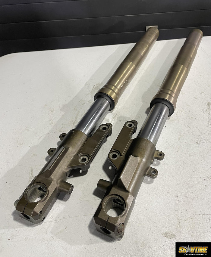 00-01 KAWASAKI NINJA ZX12R FRONT FORKS SHOCK SUSPENSION SET PAIR