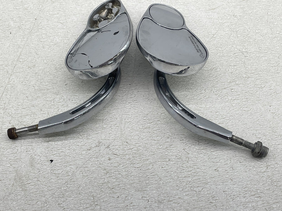 00-06 HARLEY-DAVIDSON SOFTAIL FXST SPLIT VISION REAR VIEW MIRROR SET PAIR MIRROR