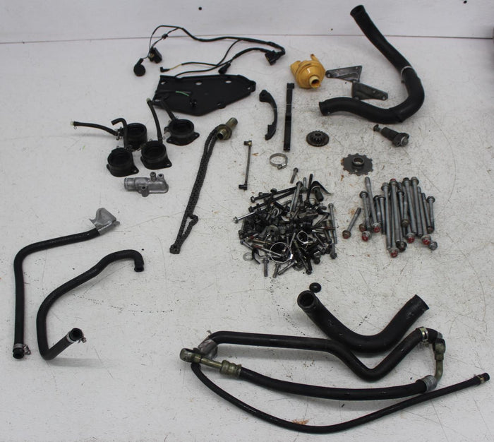 00-02 KAWASAKI NINJA ZX6R ENGINE MOTOR PARTS AND HARDWARE NUTS CASE BOLTS