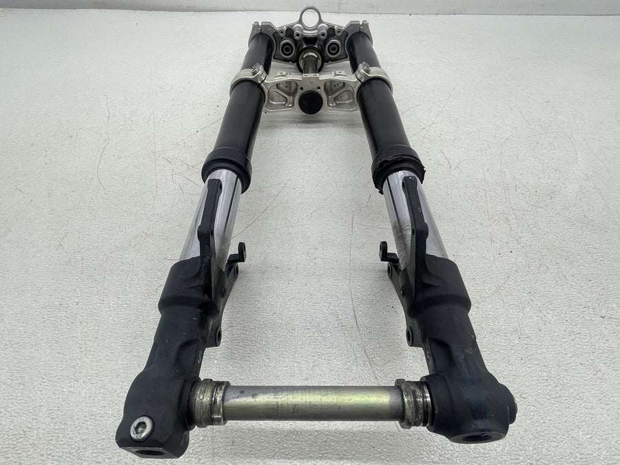 06-15 YAMAHA FZ1 FZ1S FRONT FORKS SHOCK SUSPENSION TRIPLE TREE STRAIGHT
