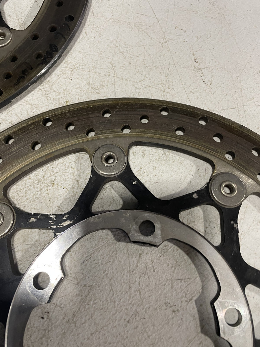 05-06 SUZUKI GSXR1000 FRONT LEFT RIGHT BRAKE ROTORS DISCS 59210-41G00