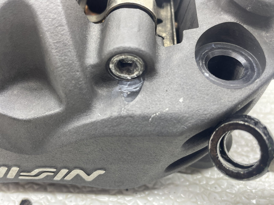 07-08 KAWASAKI NINJA ZX6R RIGHT LEFT FRONT BRAKE CALIPER SET PAIR CALIPERS