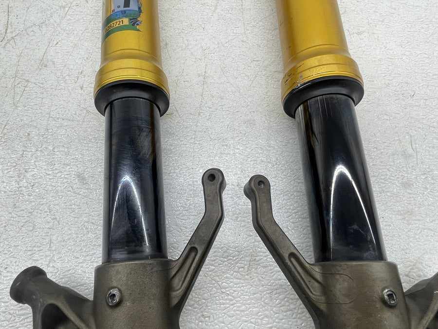 04-05 KAWASAKI NINJA ZX10R FRONT FORKS SHOCK SUSPENSION SET PAIR 44013-0005