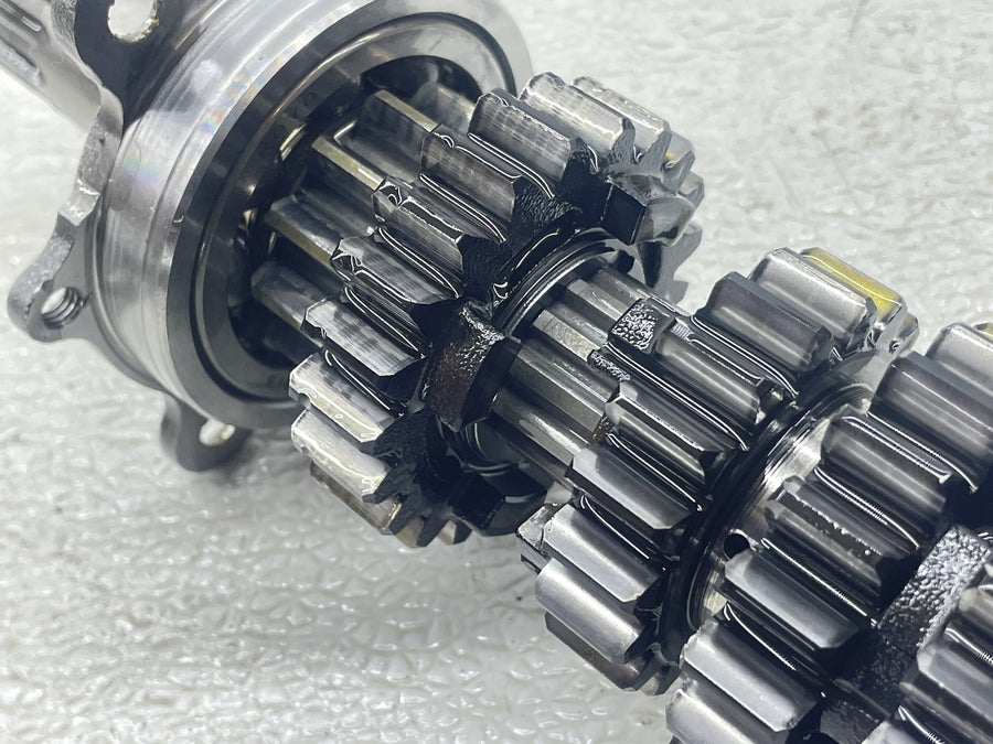 08-16 YAMAHA YZF R6 L ENGINE TRANSMISSION GEARS OUTPUT MAIN SHAFT DRUM