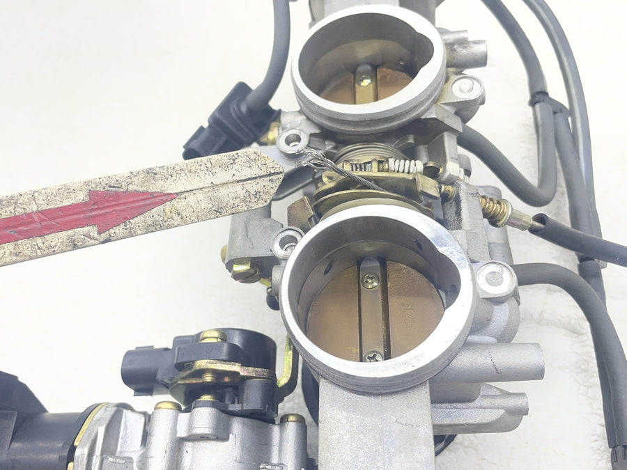04-05 KAWASAKI NINJA ZX10R THROTTLE BODY BODIES TPS SENSOR