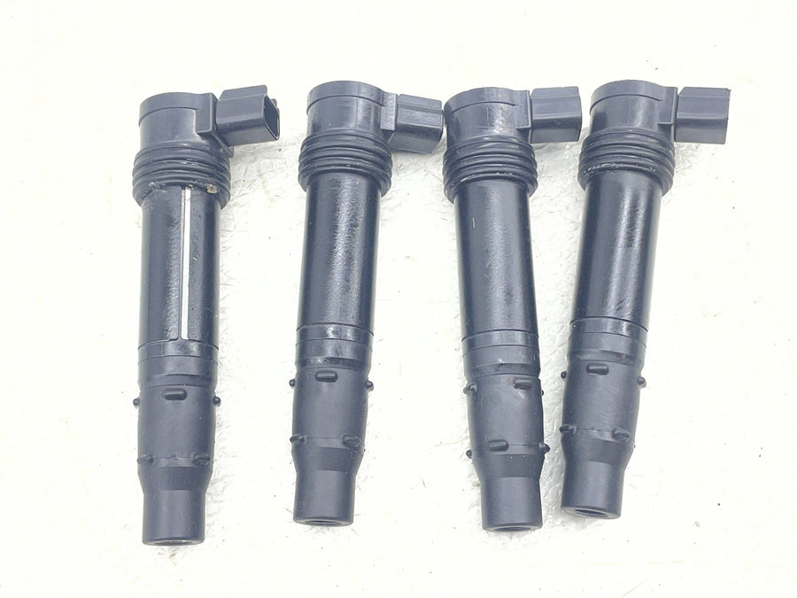 19-23 KAWASAKI NINJA ZX6R ZX636 IGNITION COILS COIL SPARK PLUG CAPS STICK SET