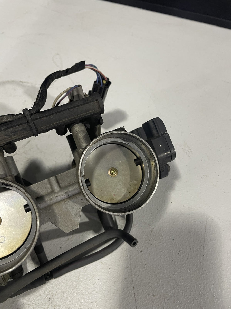 04-06 KAWASAKI NINJA ZX12R THROTTLE BODY BODIES STVA FUEL INJECTORS TPS