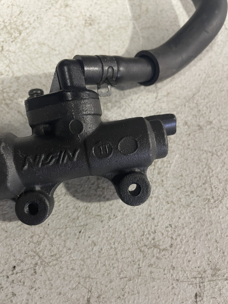 09-12 HONDA CBR600RR REAR BACK BRAKE MASTER CYLINDER W RESERVOIR