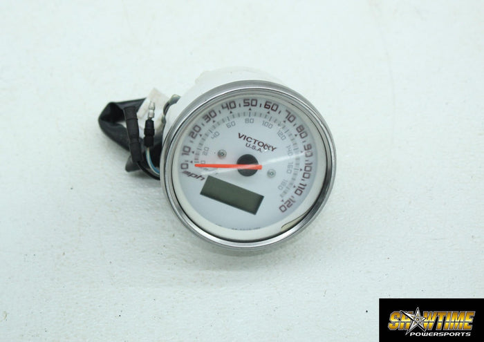 06-12 VICTORY KINGPIN GAUGES METER SPEEDO TACH 47K
