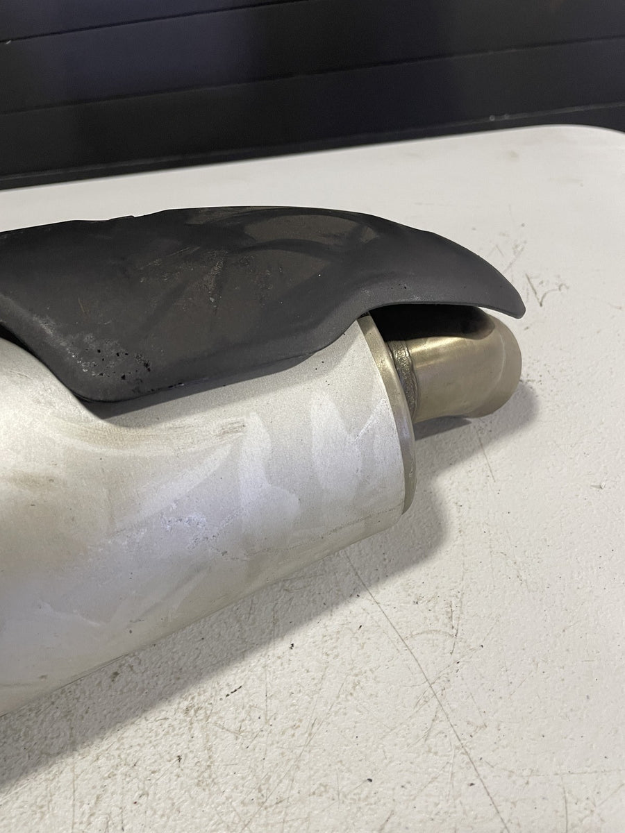 08-14 DUCATI MONSTER 696 RIGHT EXHAUST PIPE MUFFLER SLIP ON CAN SILENCER
