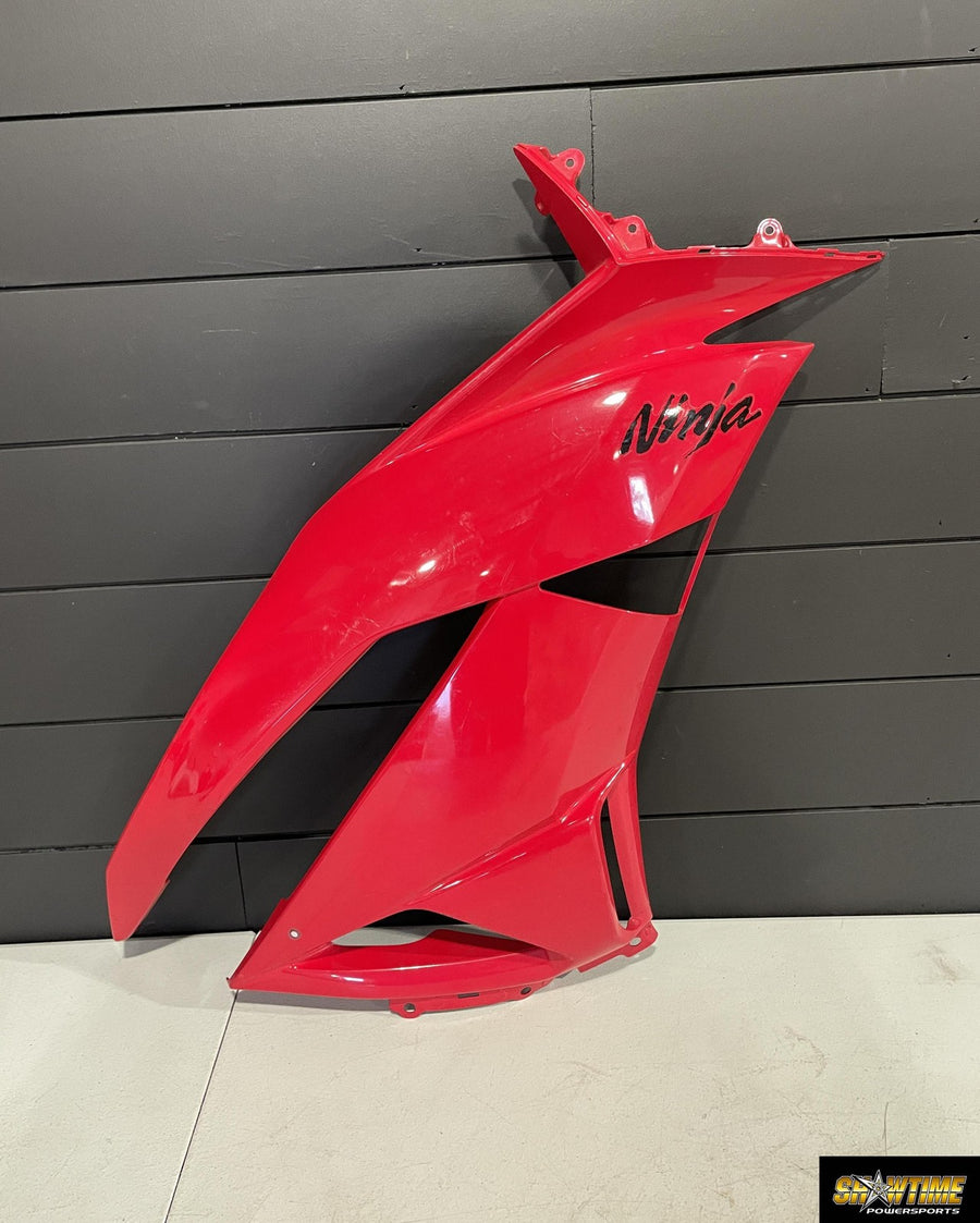 09-12 KAWASAKI NINJA ZX6R RIGHT LOWER MID UPPER SIDE FAIRING COWL