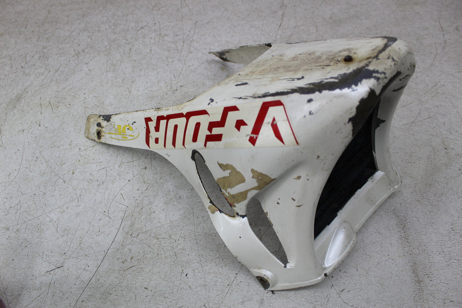 84 HONDA INTERCEPTOR 750 VF750F FRONT LOWER CENTER V FAIRING COWL GUARD