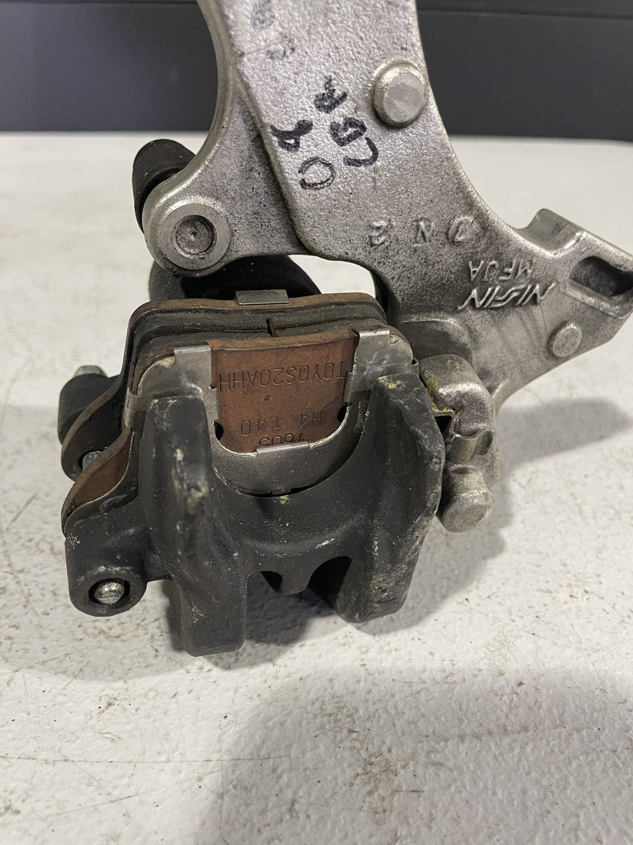 07-12 HONDA CBR600RR REAR BACK BRAKE CALIPER W MOUNT BRACKET