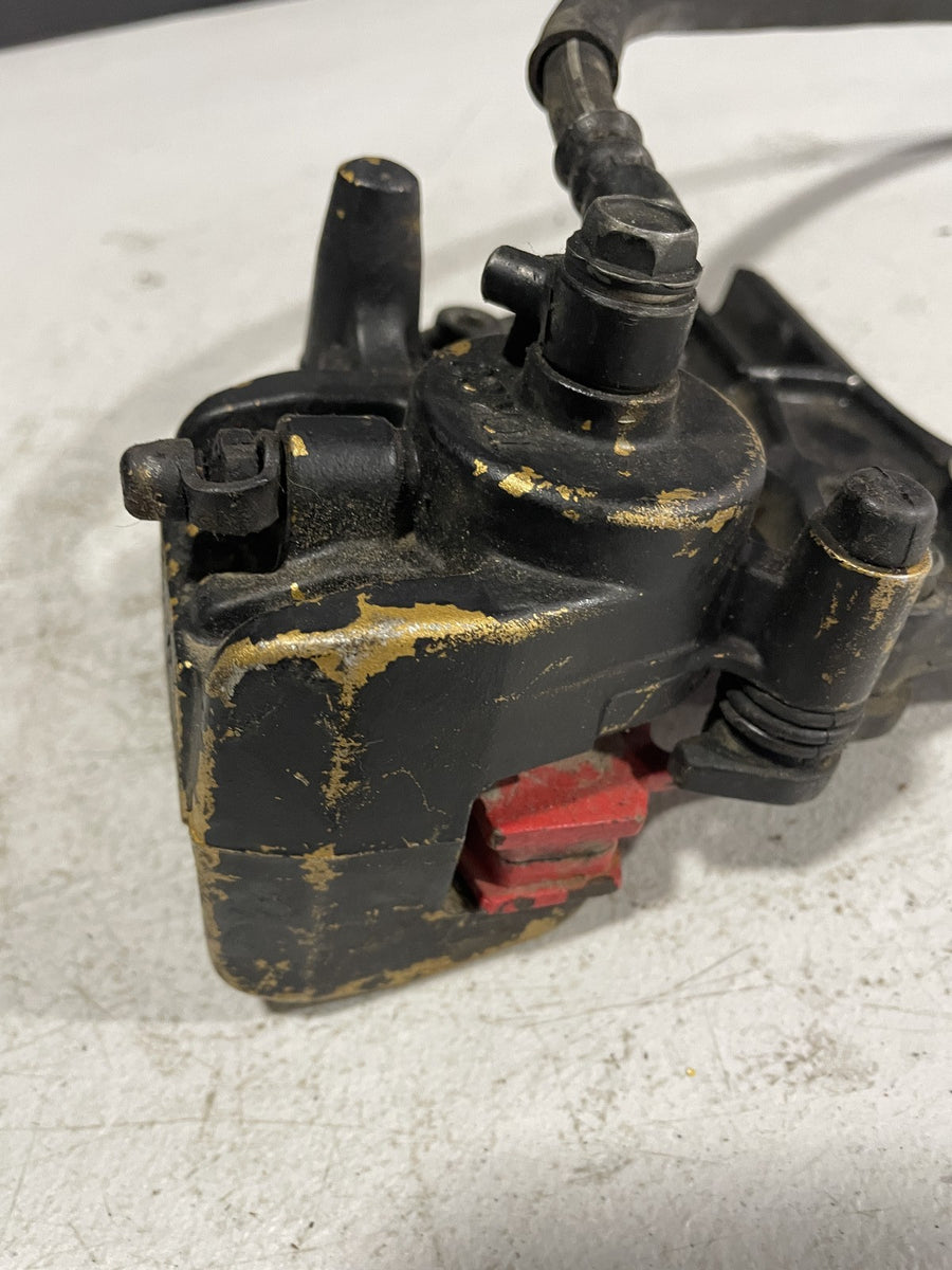 05-06 KAWASAKI NINJA ZX6R ZX636C REAR BACK BRAKE CALIPER W MOUNT BRACKET
