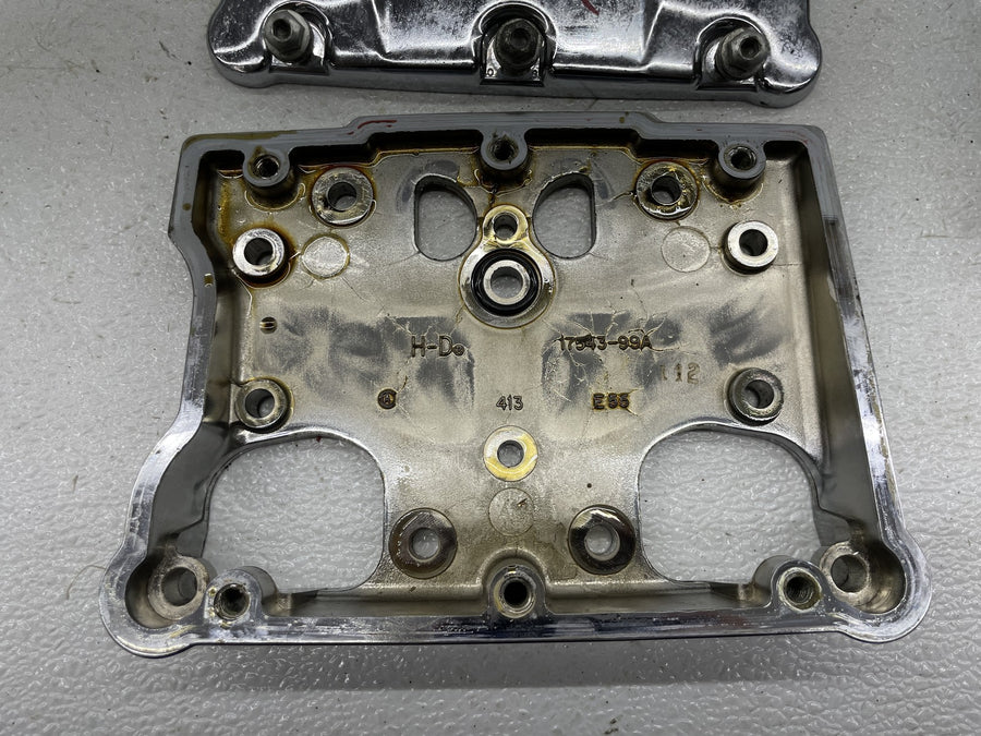 07-11 HARLEY-DAVIDSON ROAD KING CLASSIC TWIN CAM 96CI ENGINE ROCKER BOXES PAIR