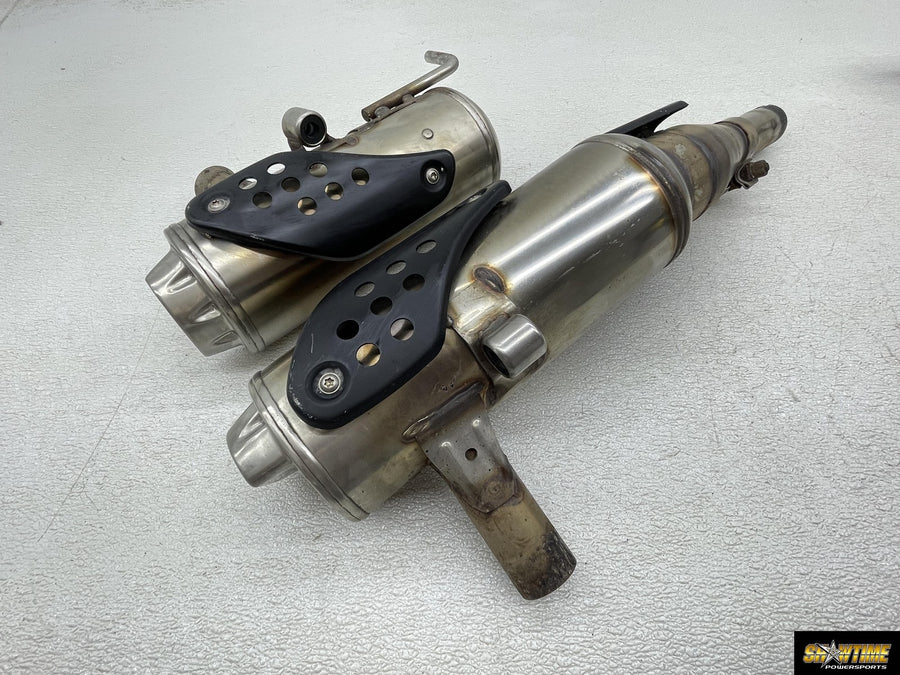 11-15 BMW G650 GS G650GS MUFFLERS EXHAUST SILENCER PIPES PAIR