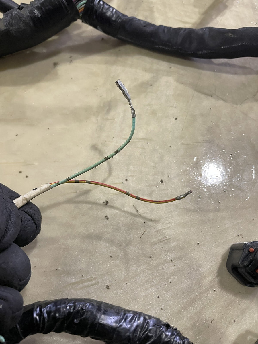 07-08 SUZUKI GSXR1000 MAIN ENGINE WIRING HARNESS MOTOR WIRE LOOM DAMAGED