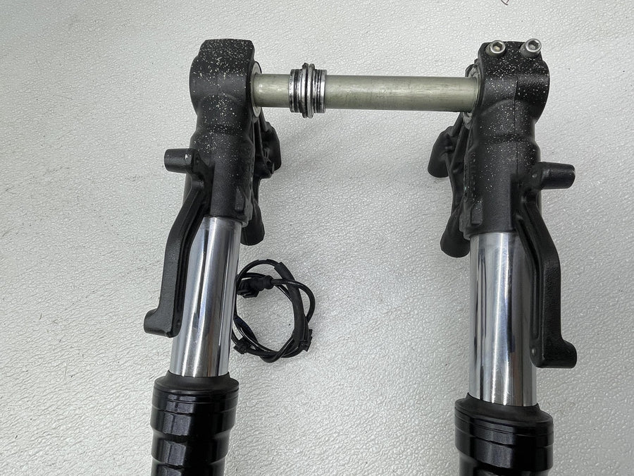 19-23 KAWASAKI NINJA ZX6R ZX636 FRONT END FORKS SUSPENSION TRIPLE TREE STRAIGHT