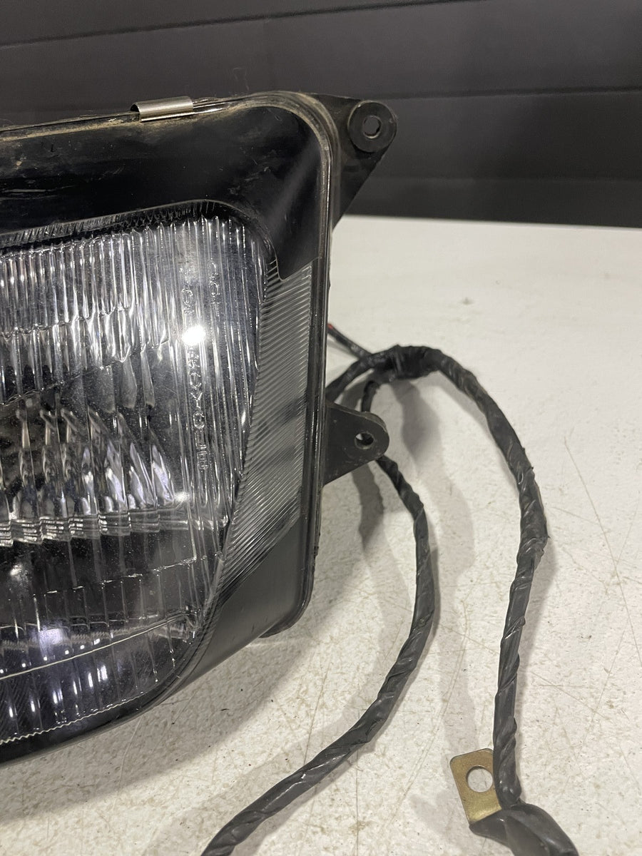 93-01 KAWASAKI NINJA ZX11 FRONT HEADLIGHT HEAD LIGHT LAMP HEADLIGHT HARNESS