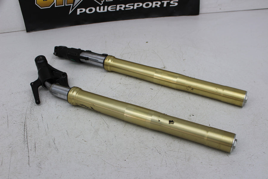 09-12 TRIUMPH STREET TRIPLE 675 FRONT FORKS SHOCK SUSPENSION SET PAIR